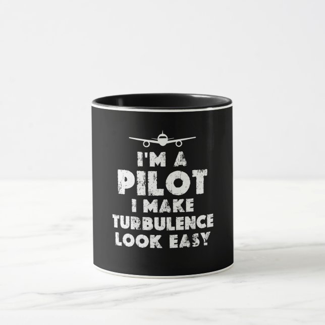 Ich bin Pilot Funny Tasse (Zentrum)