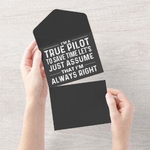 Ich bin Pilot - Um Zeit zu sparen, nehmen wir einf All In One Einladung