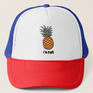 Ich bin Pine Funny Pineaple Shirt Funny Men Truckerkappe
