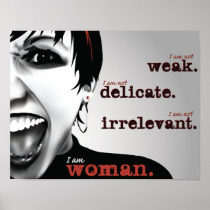 Ich bin Plakat der Frauen-11x14