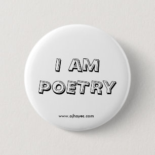 Ich bin Poesie-Knopf w/Website Button