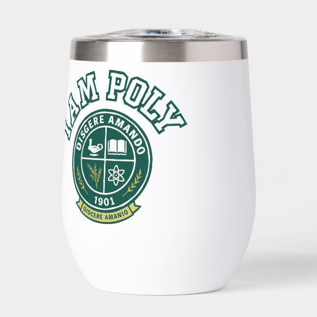 Ich bin POLY Thermotasse für Wein (Vorderseite)