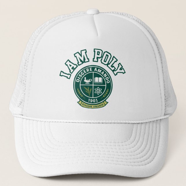 Ich bin POLY Trucker Hut Truckerkappe (Vorderseite)