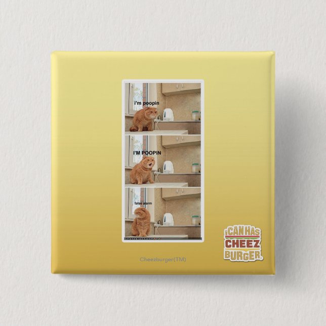 Ich bin Poopin! Button (Vorderseite)