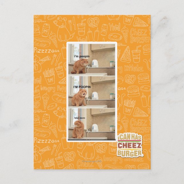 Ich bin Poopin! Postkarte (Vorderseite)
