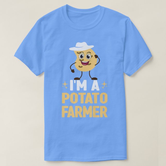 Ich bin Potato Bauer Funny Potato Bauer Boss Farm T-Shirt (Design vorne)