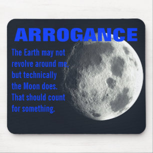 Ich bin praktisch die Mitte des Universums Mousepad