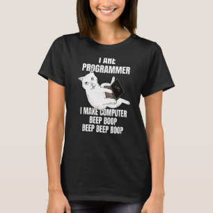 Ich bin Programmierer Computer Cat Beep Boop Ich l T-Shirt