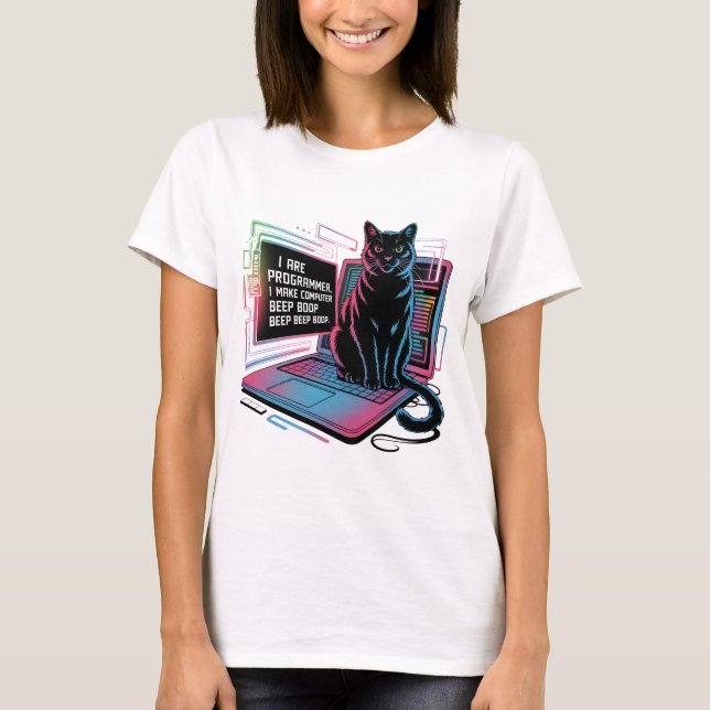 Ich bin Programmierer, ich lasse den Computer BEEP T-Shirt (Vorderseite)