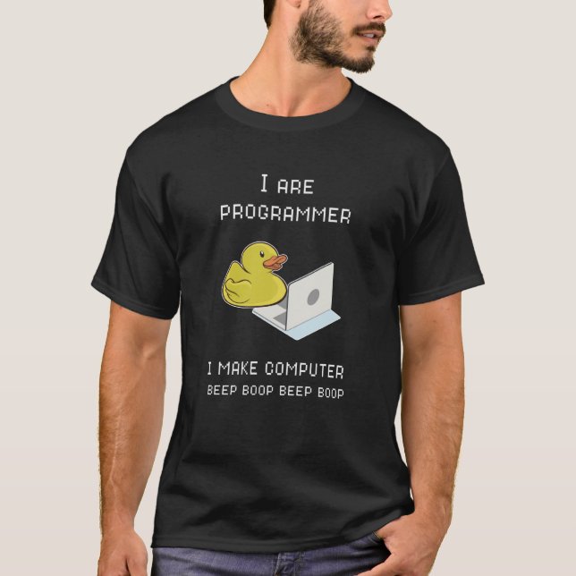 Ich bin Programmierer Ich mache Computer erklären  T-Shirt (Vorderseite)