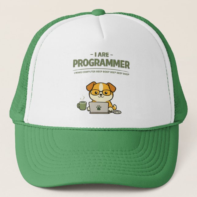 Ich Bin Programmierer Piep Piep Lustig Truckerkappe (Vorderseite)