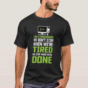 Ich bin Programmierer und schreibe Code Computer S T-Shirt