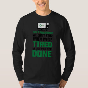Ich bin Programmierer und schreibe Code Computer S T-Shirt