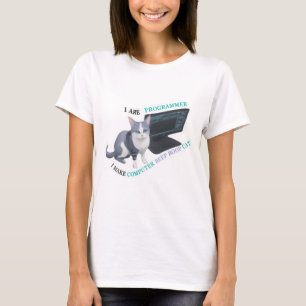 Ich bin Programmiererin und mache Computer-Piepton T-Shirt