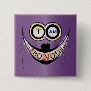 Ich bin PRONOID, optimistisches, lustiges Katzenzi Button