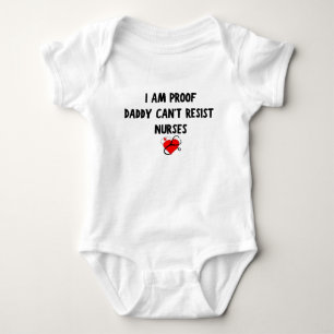 Ich bin Proof Daddy Kann Krankenschwestern kein Ki Baby Strampler