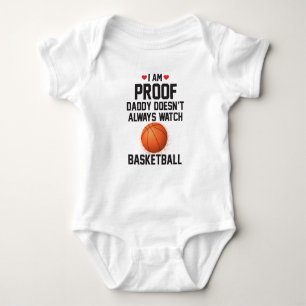 Ich bin Proof Daddy sieht nicht immer Basketball z Baby Strampler