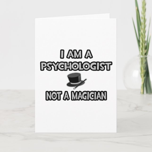Ich bin Psychologe ... Nicht ein Magier Karte (Vorderseite)