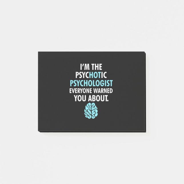 Ich bin Psychologe Post-it Klebezettel (Vorderseite)