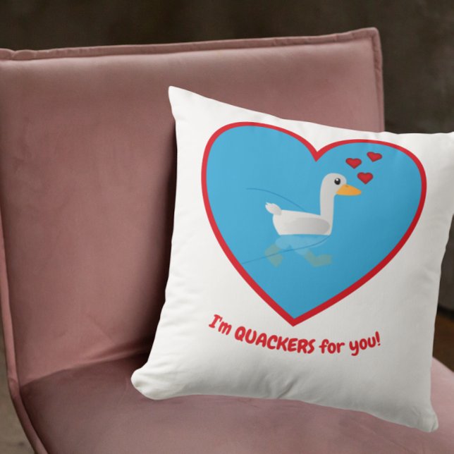 Ich bin Quackers für dich Kissen (Von Creator hochgeladen)