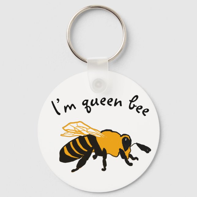 Ich bin Queen Bee Schlüsselanhänger (Vorderseite)