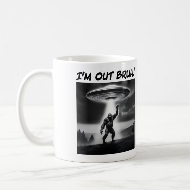 Ich bin raus Bruh! UFO Kaffeetasse (Links)