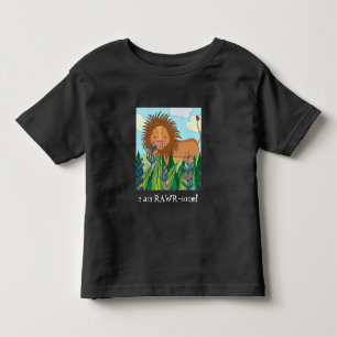 Ich bin RAWR-manch! Niedlicher farbiger Löwe Kleinkind T-shirt