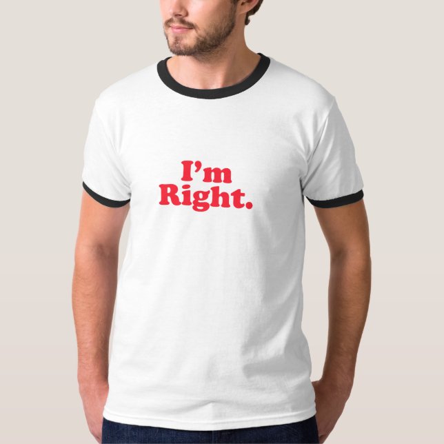 Ich bin rechte ursprüngliche Scotia-Bank T-Shirt (Vorderseite)