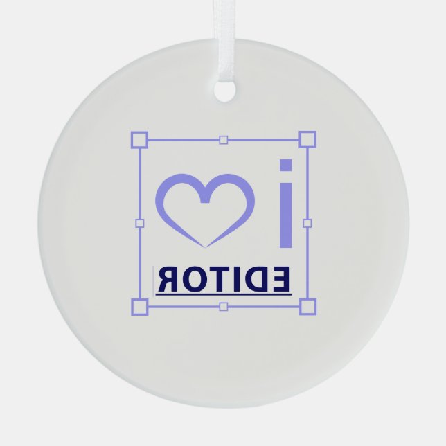 Ich bin Redakteurin Ornament Aus Glas (Rückseite)