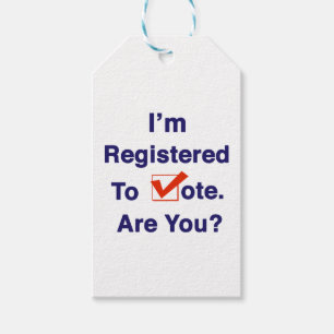 Ich bin registriert, um abzustimmen 2024 geschenkanhänger