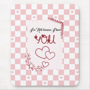 Ich bin reich, weil ich dich habe Valentins-Mauspa Mousepad