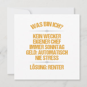 Ich Bin Rentner 2020 Rentnerin Rente Ruhestand Oma Einladung