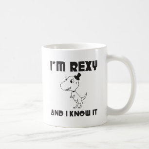 Ich bin Rexy und ich kenne es Kaffeetasse