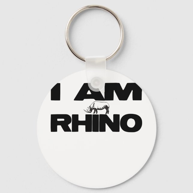 ICH BIN RHINO SCHLÜSSELANHÄNGER (Vorderseite)