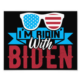 Ich bin Ridin mit Biden Fotodruck