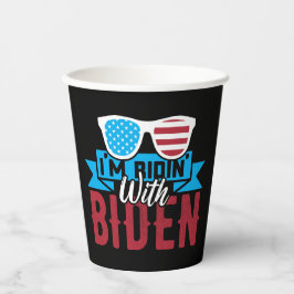 Ich bin Ridin mit Biden Pappbecher