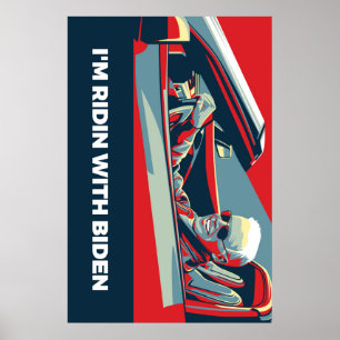 ICH BIN RIDIN MIT BIDEN POSTER
