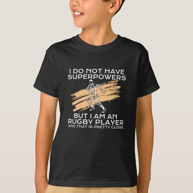 Ich bin Rugby-Spieler T-Shirt (Vorderseite)