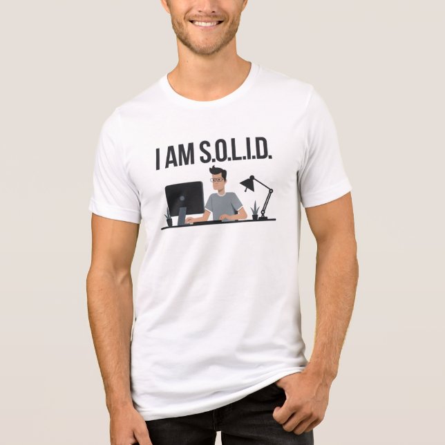 Ich bin S.O.L.I.D. Tri-Blend Shirt (Vorderseite)