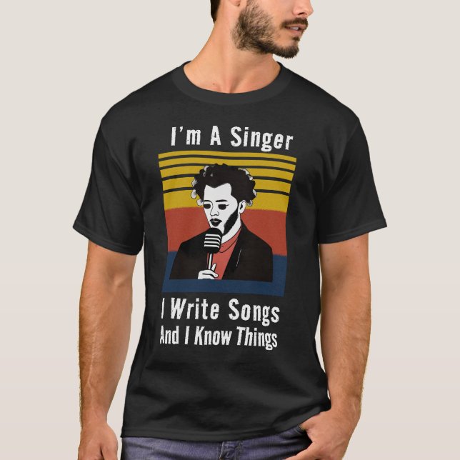 Ich bin Sängerin und schreibe Songs-T - Shirt (Vorderseite)