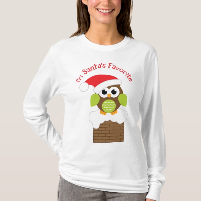 Ich bin Sankt Lieblingseule T-Shirt (Vorderseite)