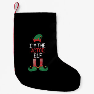 Ich bin Schauspieler Elf - Familie passt Weihnacht Kleiner Weihnachtsstrumpf