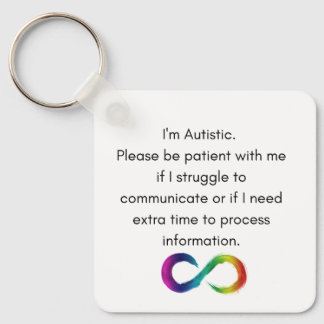 Ich bin Schlüsselanhänger für Autistische Kommunik