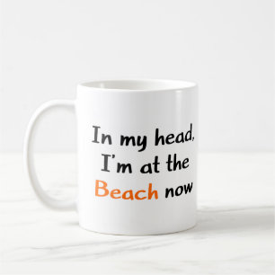 Ich bin schon am Strand Kaffeetasse