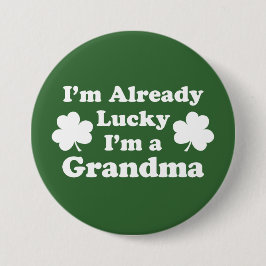 Ich bin schon glücklich, dass ich ein Oma-Kleeblat Button
