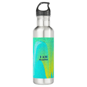 ICH BIN schöne Wasser-Flasche 24 Unze-Edelstahl Trinkflasche