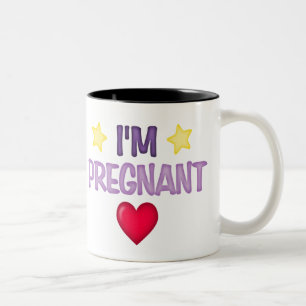 Ich bin schwanger zweifarbige tasse