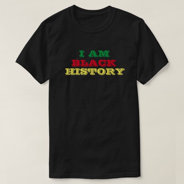 ICH BIN SCHWARZ GESCHICHTE T - Shirt (Design vorne)