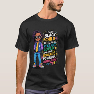 Ich bin schwarz Kind Geschichte Monat Afroamerikan T-Shirt