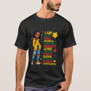 Ich bin schwarz Kind Geschichte Monat Afroamerikan T-Shirt